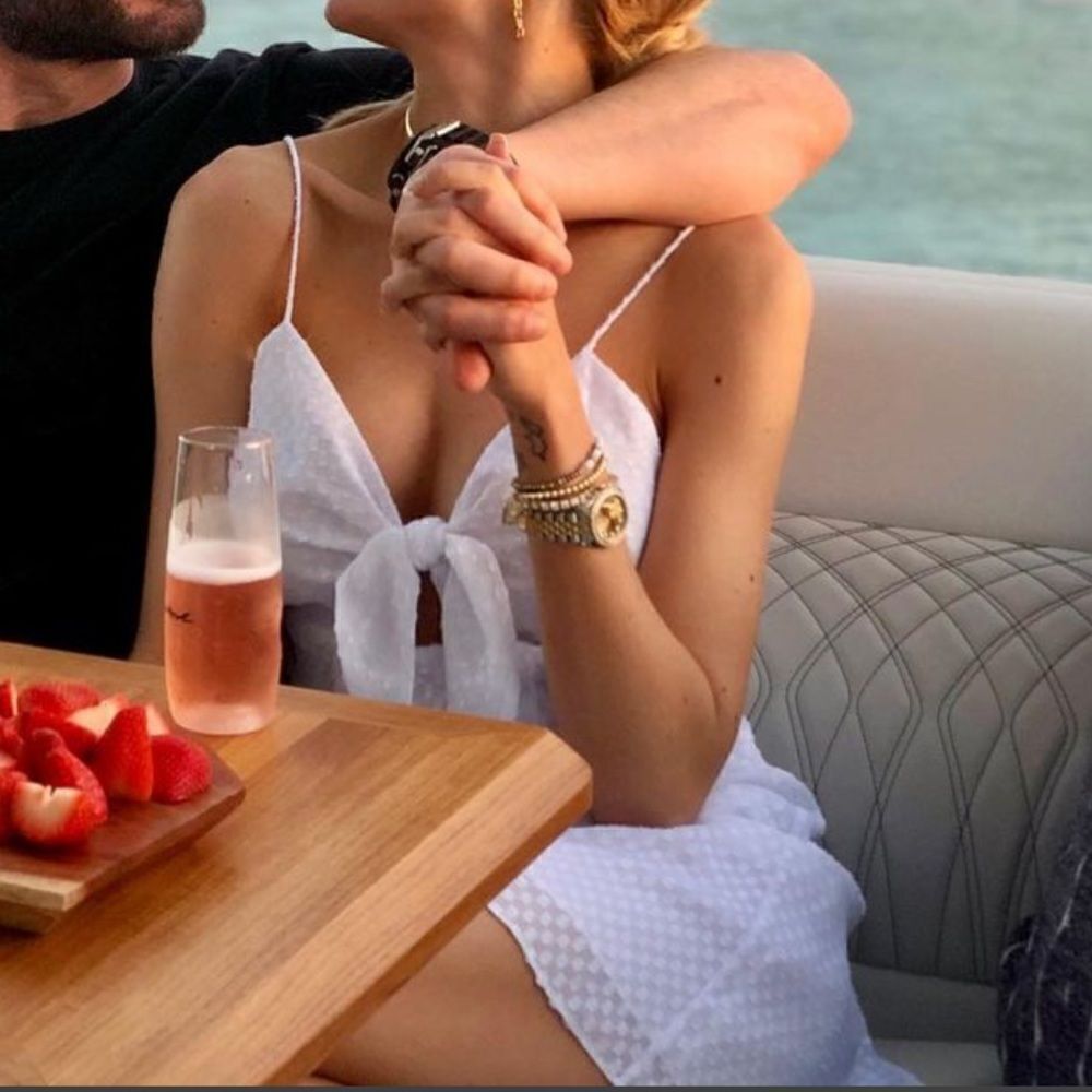 Alice+Olivia white dress